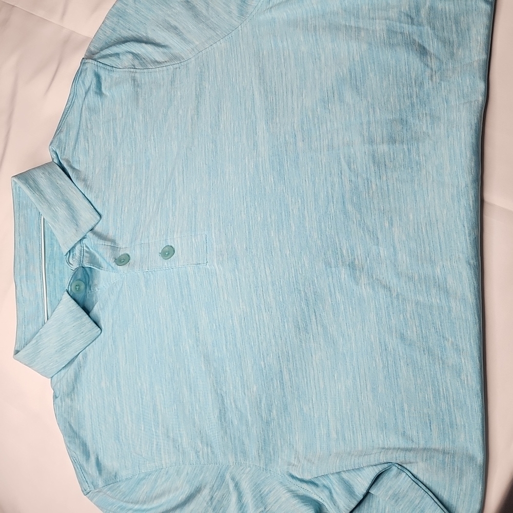 C9 Champion Duo Dry Mens Polo Shirt-Amazing Aqua